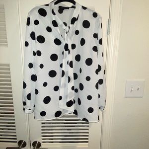 Eloquii Polka Dot Blouse Size 18